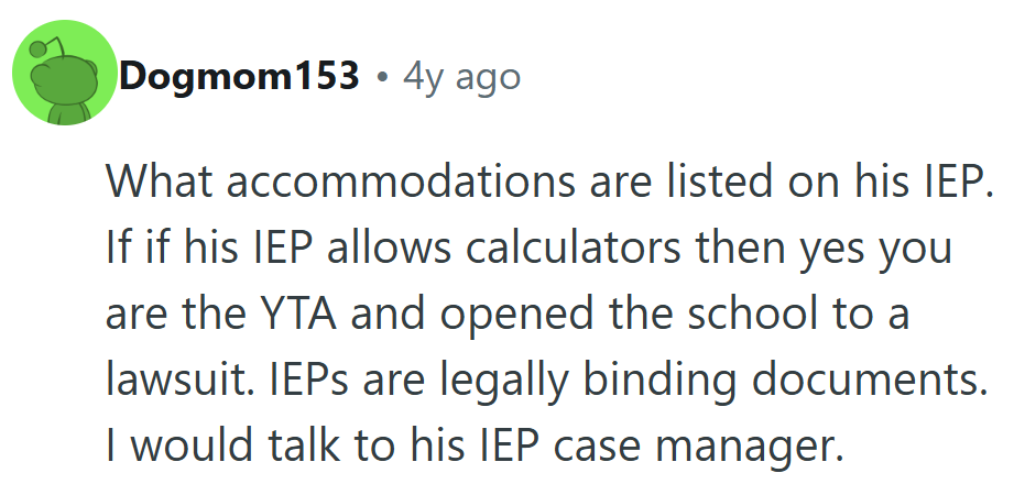 Several pointed out that IEPs aren’t suggestions — they’re legal protections meant to keep students safe and supported.