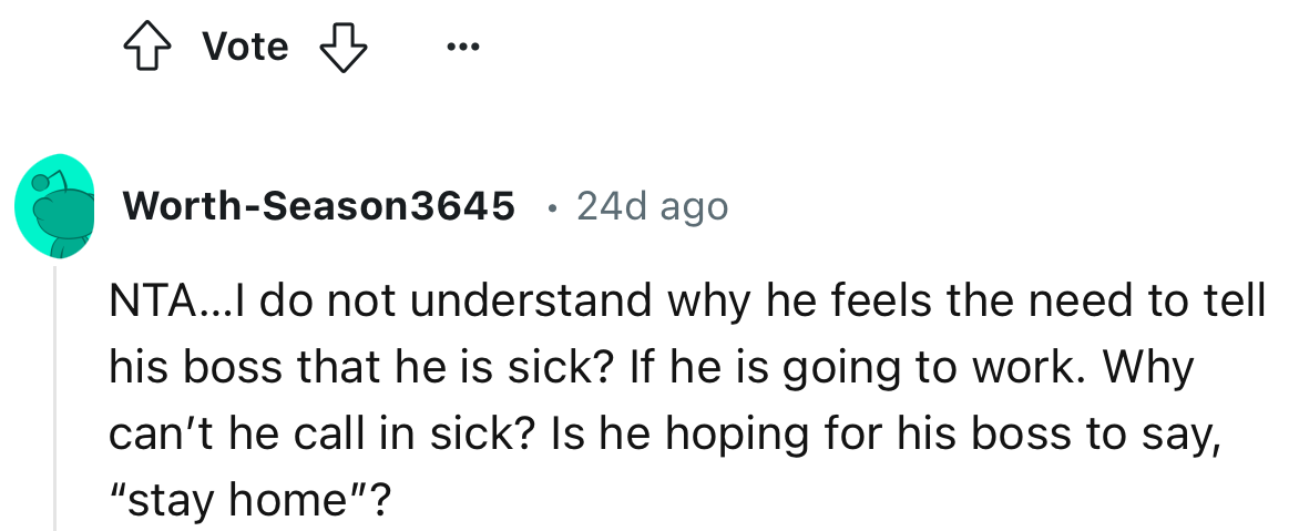 Check out some interesting comments below: