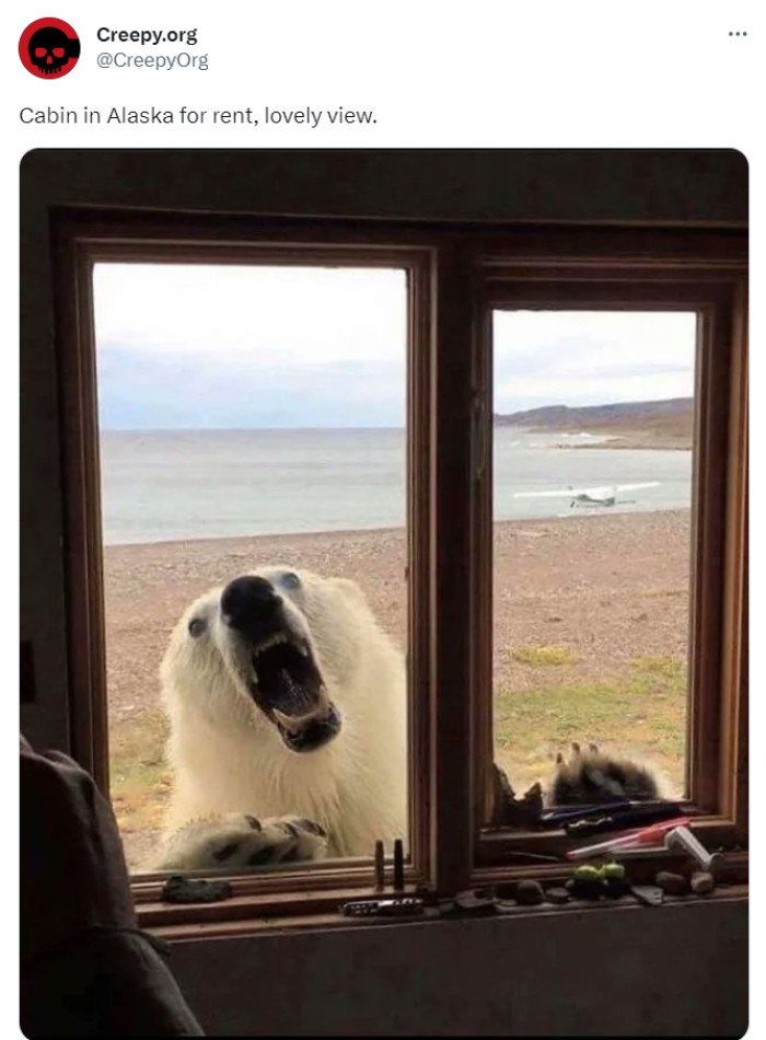 28. Lovely view, but nosy neighbors