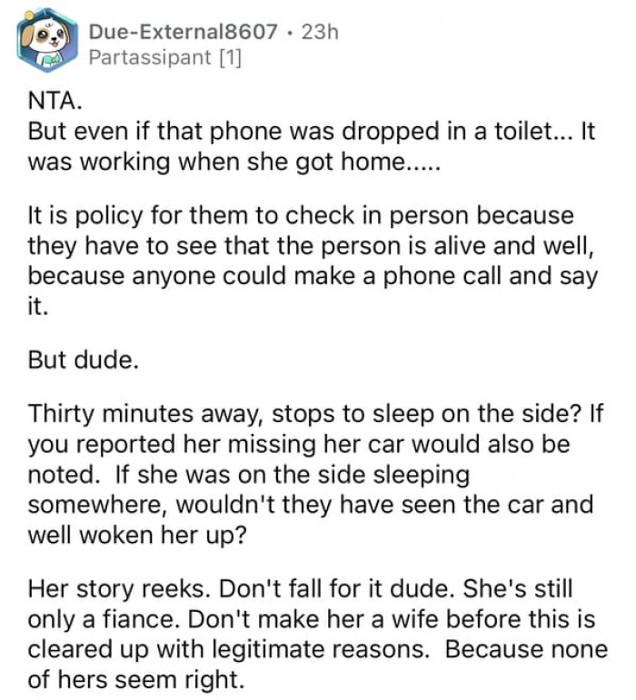 Sleeping on the side of the road instead of driving for 30 minutes?