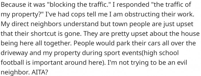 Police officers even came to complain. OP is not trying to be an evil neighbor, but he wants his peace