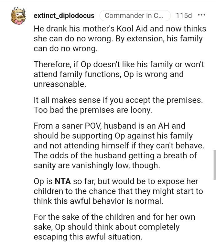 It all makes sense if the OP accepts the premises.