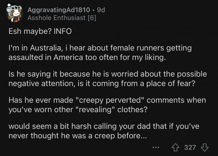 It's a bit harsh calling your dad THAT.