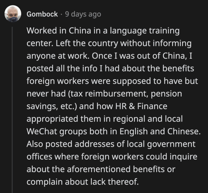 29. A warning that substantial over one company should be enough to send any potential employees running for the hill