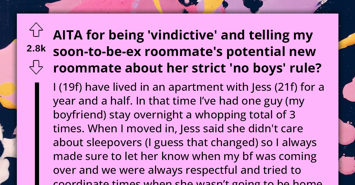 Redditor Accused Of Being Vindictive After Informing New Potential Roommate About The Rigid "No-Boys Policy" One Of The Roommates Has In Place