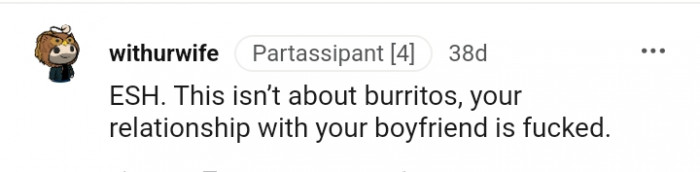 This is not about burritos