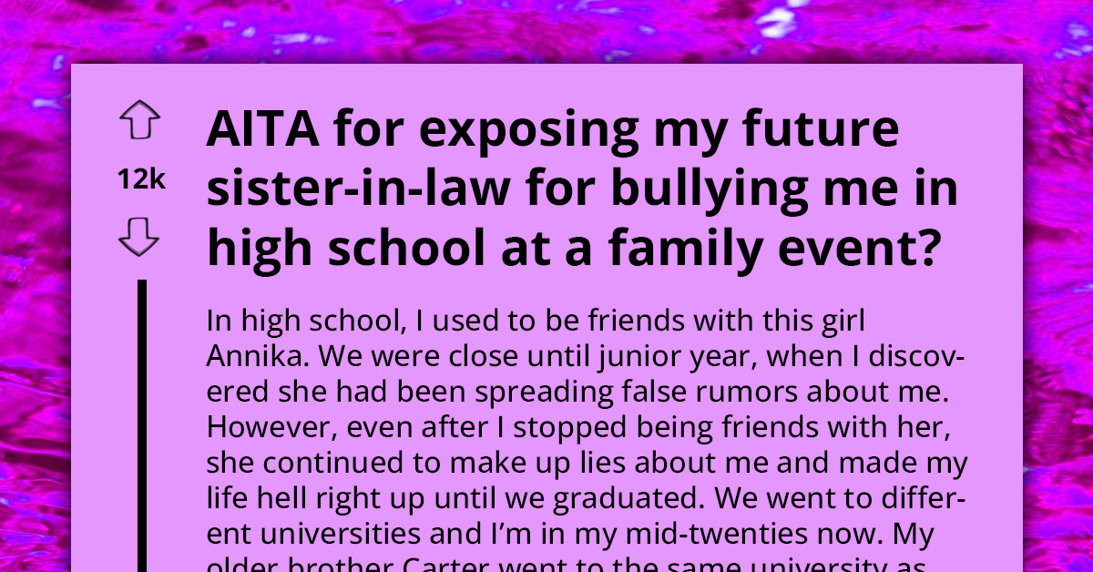 Trouble In Paradise As Lady Exposes Her Future SIL As Her High School Bully At Family Event