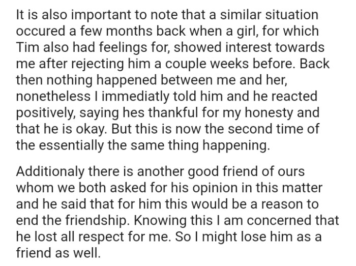 The OP clarified that this is now the second time that essentially the same thing has happened.