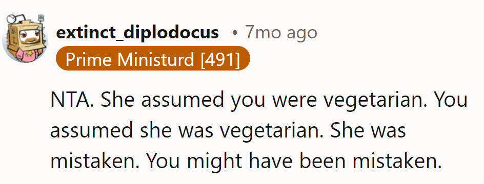 NTA. They both played 'Guess the Diet' and lost.
