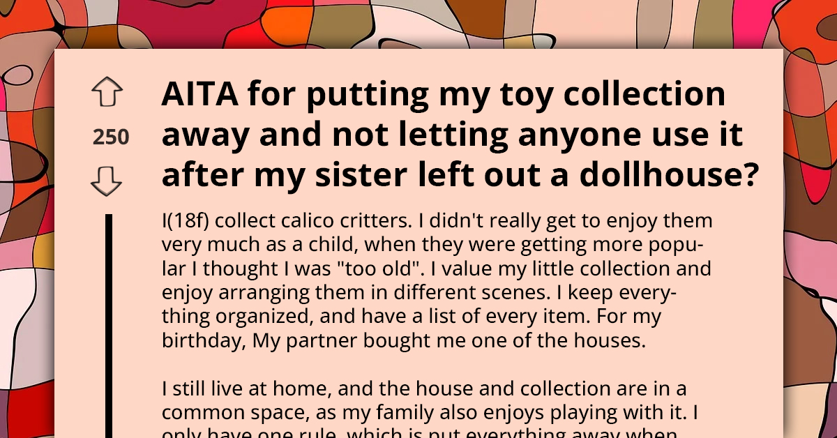 Teen Locks Up Her Collection After Little Sister Disobeyed Her One Rule, Gets Accused Of Overreacting