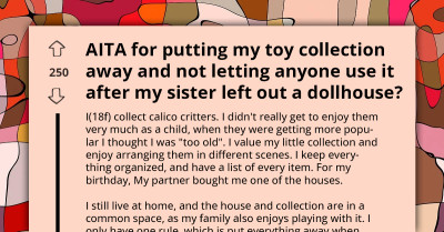 Teen Locks Up Her Collection After Little Sister Disobeyed Her One Rule, Gets Accused Of Overreacting