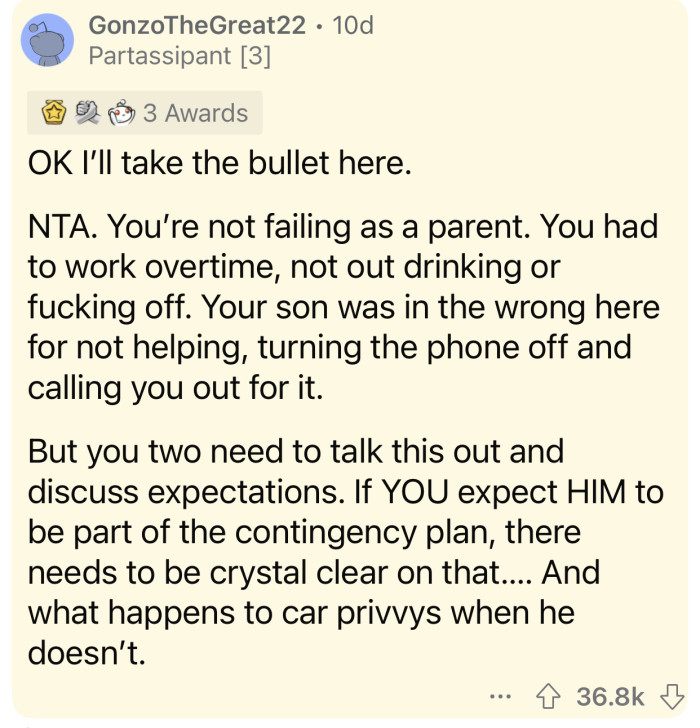 Here's how the Reddit community reacted to u/helplesssdad2785's situation: