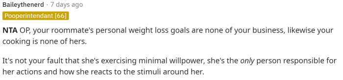 This might be an unfortunate living situation for the moment while they both enjoy different things, but it's neither of their faults.