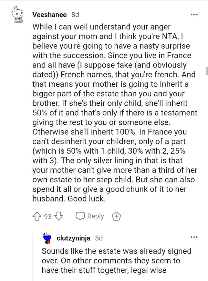 Disinheriting the children