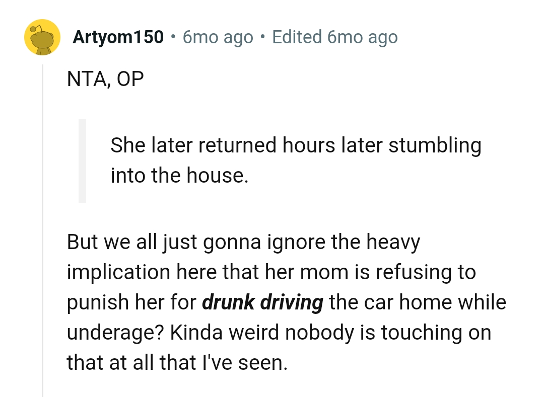 And the comments from other Redditors roll in...