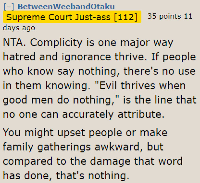 Redditors Applauded the OP for Educating People About an Important Topic.