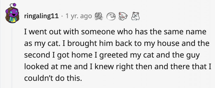 It would be pretty confusing when you're telling stories to your friends.