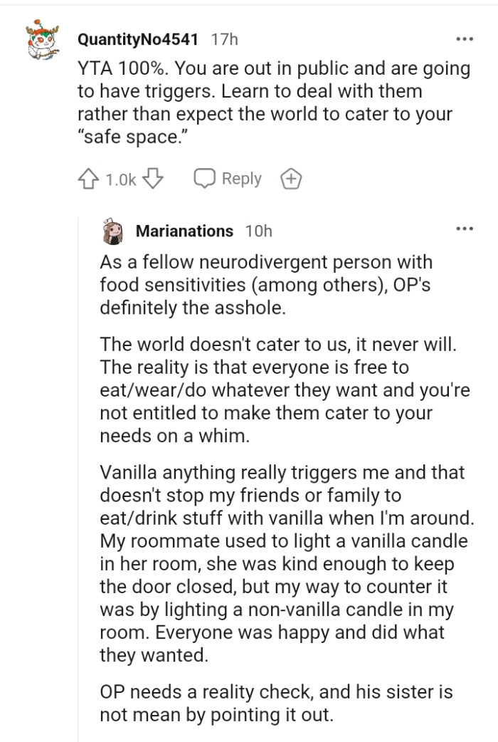 Don't expect the world to cater to your safe space