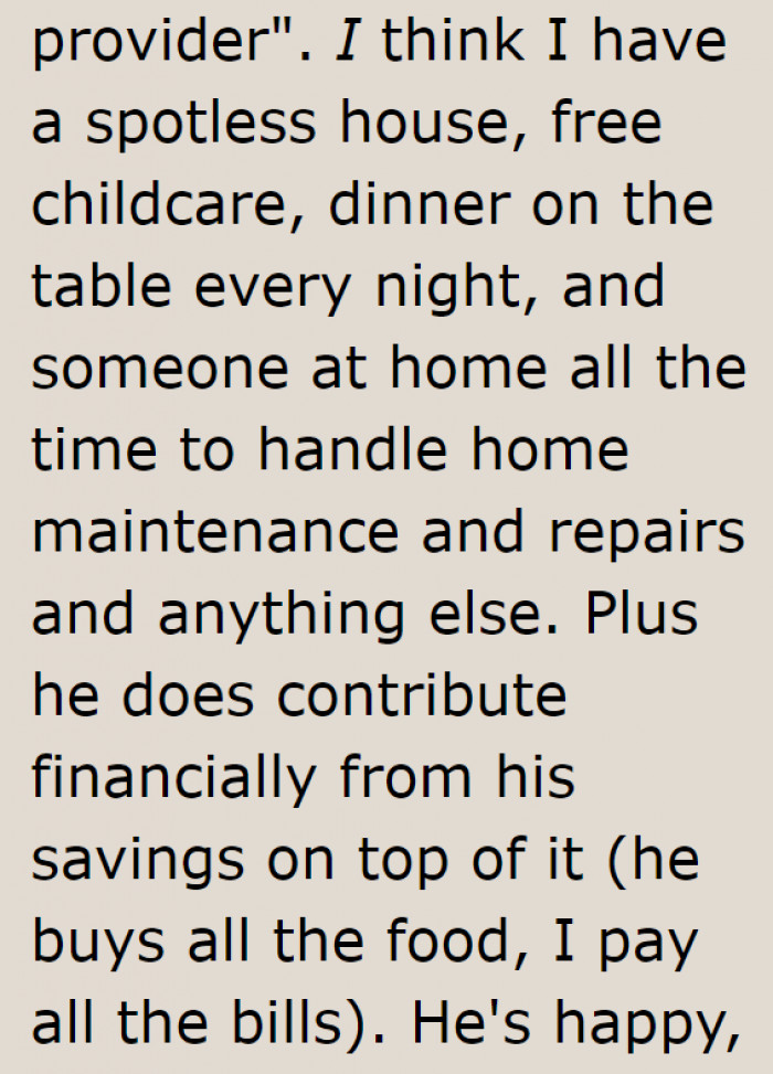 She shares her unique situation at home