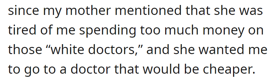 Mom, tired of pricey 