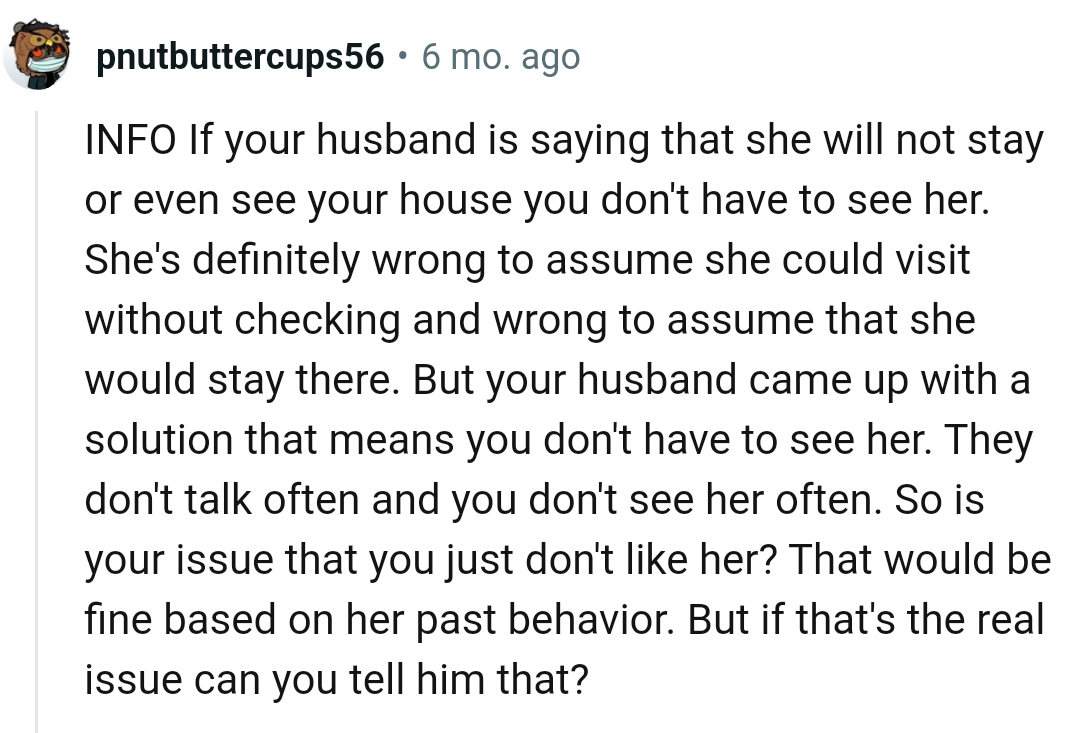 OP's Husband Came Up with a Solution