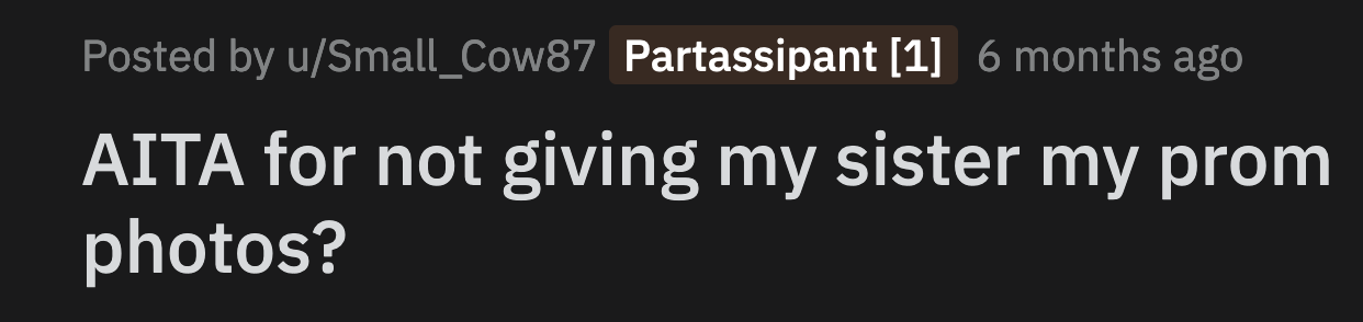 Her sister warned her that she wouldn't speak to her until the photos were surrendered.