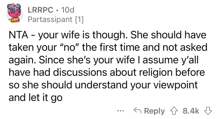 No means no. It's as simple as that.