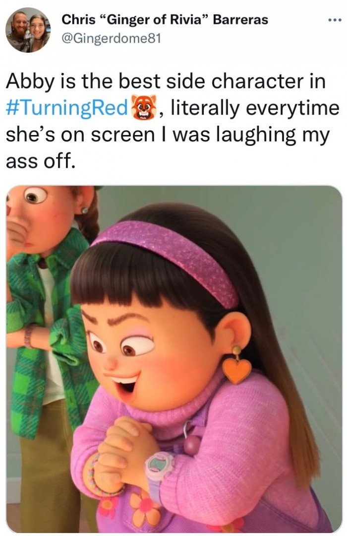 3. Abby made this tweep laugh every time she was on screen.