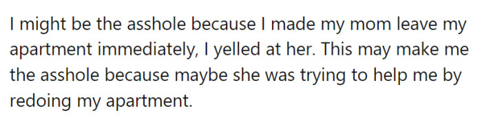 OP has offered the following explanation for why she thinks she might be the a-hole: