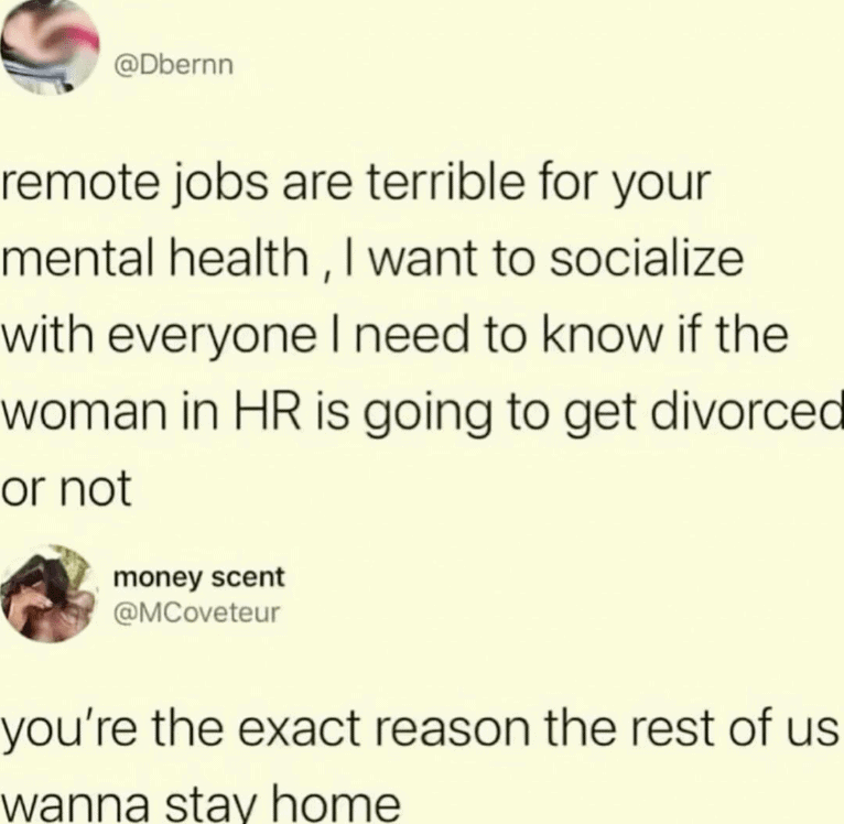 14. We'll stay home, you can go