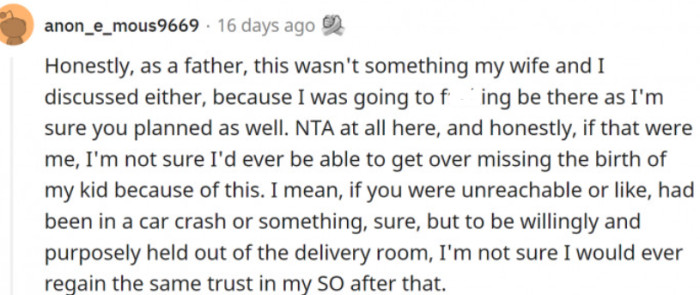 Dads in this subreddit also shared their views