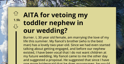 Bride Refuses To Let Toddler Nephew Join Wedding Ceremony And Sparks Tension With Fiancé