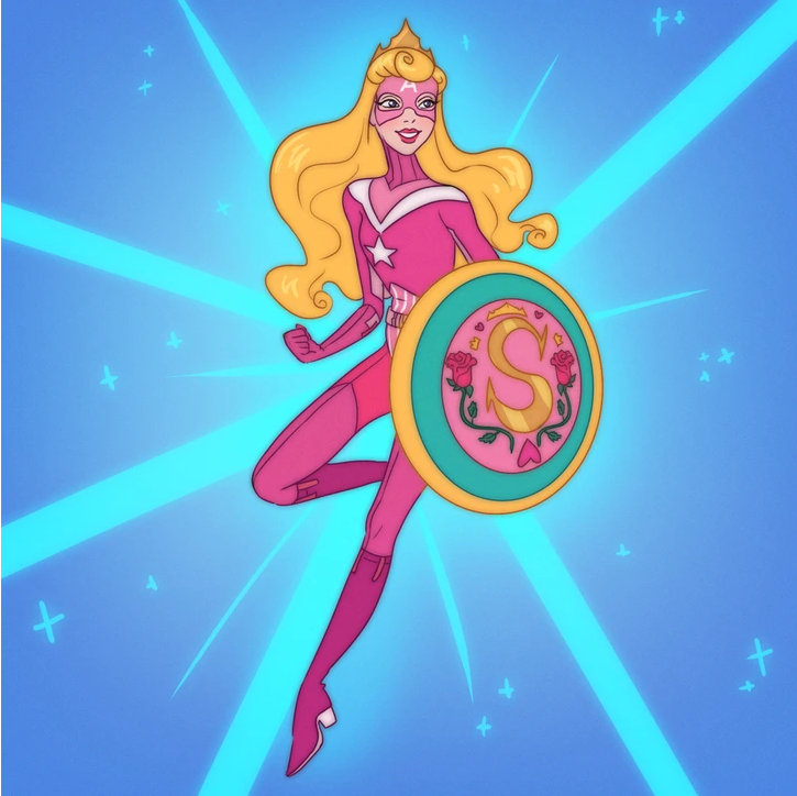 6. Aurora (Sleeping Beauty) — Captain America