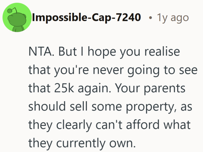 It carries a kind of tough compassion, mixing validation with a hard reality check.
