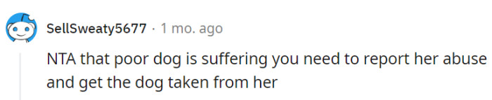 That dog deserves better than a neglectful owner.