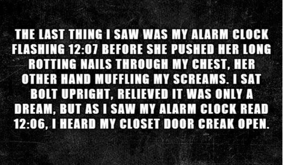 11. Waking to see the time closer to the one you just dreamed of
