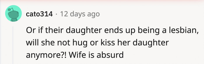 And if their daughter came out to her as well?