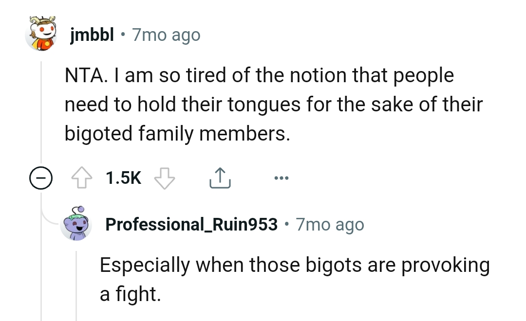 And the comments from other Redditors roll in...