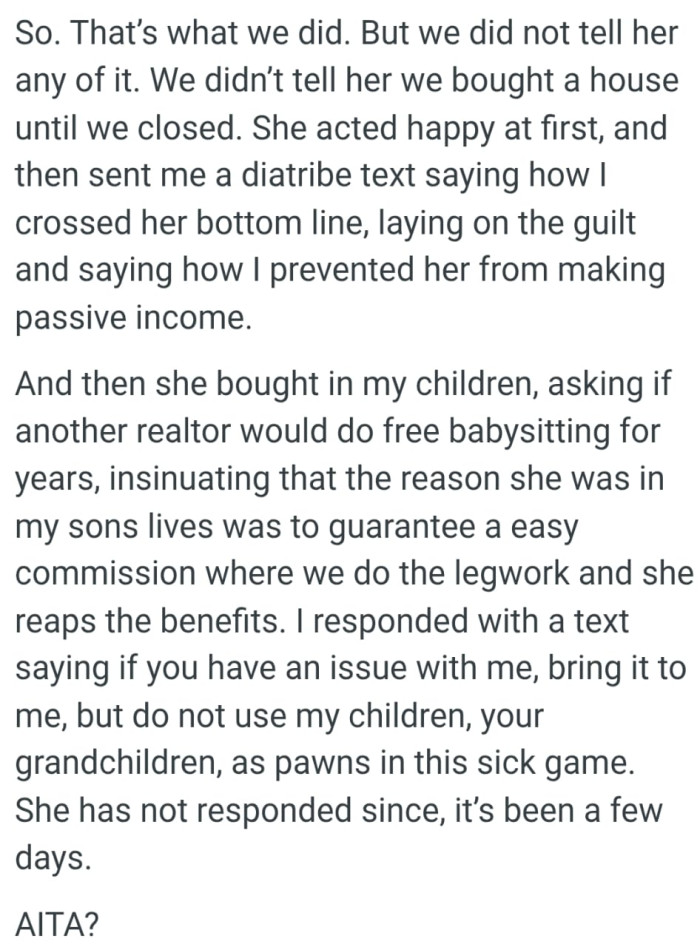 "If you have an issue with me, bring it to me, but do not use my children"