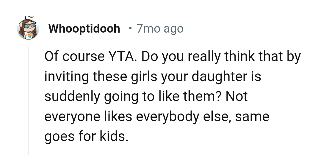 Everyone won't like everyone else