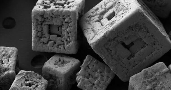 "Table Salt Under A Microscope Looks Surreal"