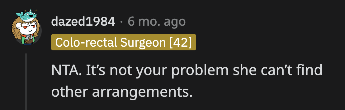 Her problem isn't OP's problem. Demanding that the carpool continue when OP has already clearly stated why she couldn't is simply entitlement on the other mom's part.