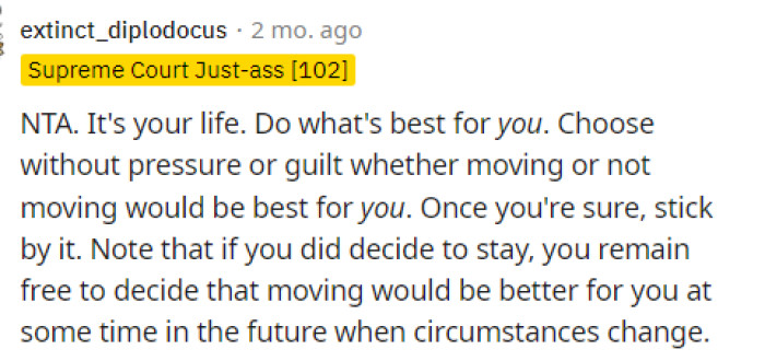 This is great advice. We hope that OP considers things that are beneficial for him and not just based on what his brother wants him to do.