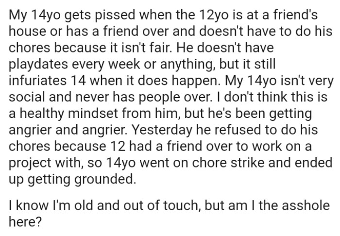 The OP does not think that this is a healthy mindset from her son, but he's been getting angrier and angrier