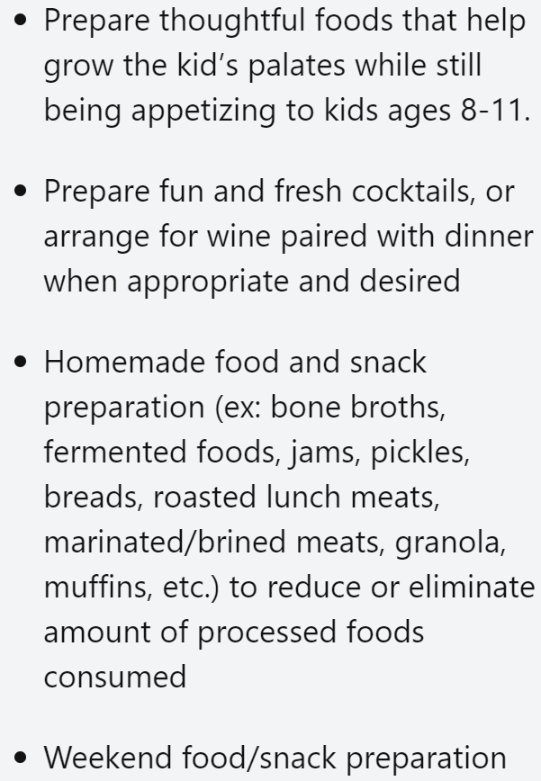 The post says it's only Monday to Friday, but look at that last item.