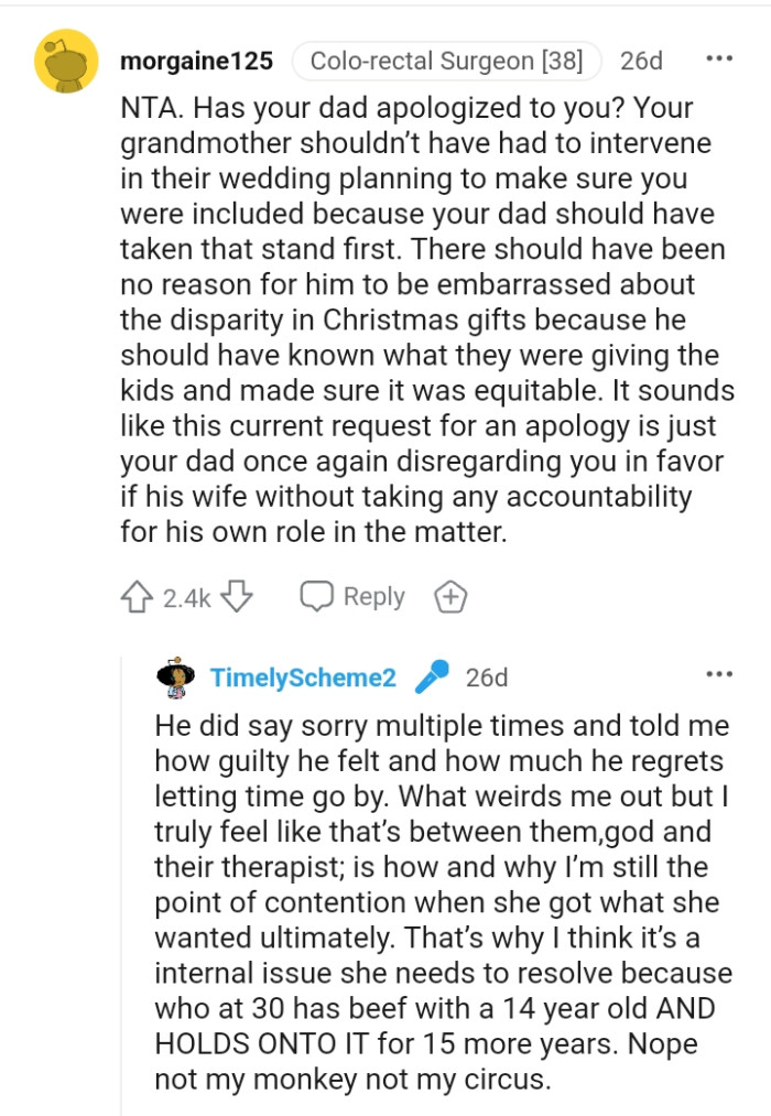 Here are some comments from other Redditors