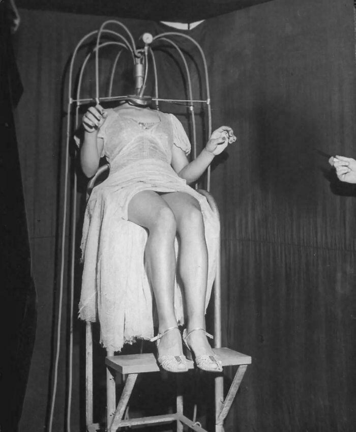 'Headless Woman Performing In A Coney Island Sideshow In 1945'