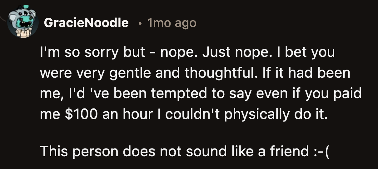 Redditors disagreed with OP's friends. They said OP handled the situation just fine, and even if Jay offered to pay them, what she asked for was too much.