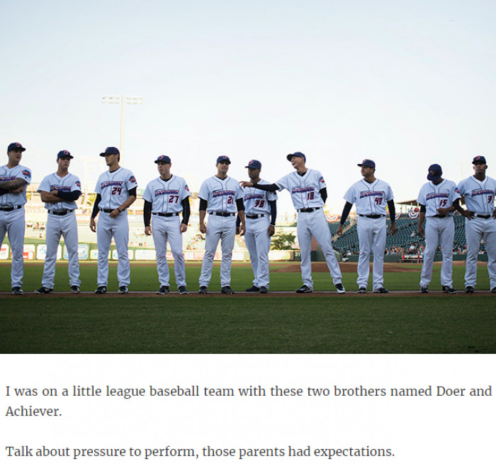 13. Talk about pressure to perform