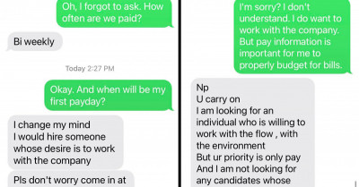 New Hire Gets Accused By Boss Of Not Being Able To ‘Work With The Flow’ After Asking Questions About His Salary